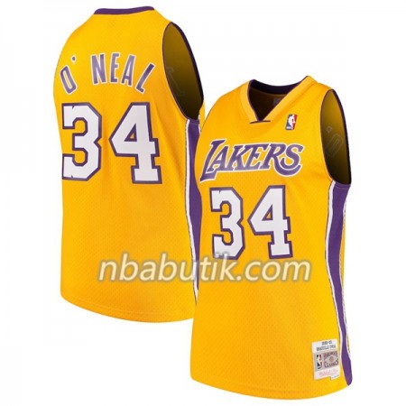 NBA Mænd Trøje Los Angeles Lakers Shaquille O`Neal 34 Hardwood Classics Grå Swingman